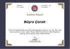 Uzm. Kl. Psk. Büşra Çorak Psikoloji sertifikası
