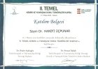Doç. Dr. Hanifi Üçpunar Ortopedi ve Travmatoloji sertifikası