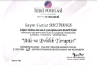 Uzm. Kl. Psk. Hatice Aktakka Psikoloji sertifikası