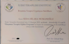 Klinik Psikolog  Dilara Numanoglu Psikoloji sertifikası