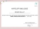 Uzm. Kl. Psk. Büşra Bulut Psikoloji sertifikası