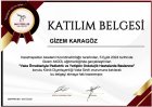 Dyt. Gizem Karagöz Diyetisyen sertifikası