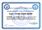 Uzm. Kl. Psk. Fatma Gizem Şahin Psikoloji sertifikası