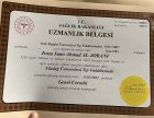 Op. Dr. Israa Sami Ahmad Aljorani Genel Cerrahi sertifikası