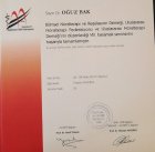 Uzm. Dr. Oğuz Bak Nöroloji (Beyin ve Sinir Hastalıkları) sertifikası