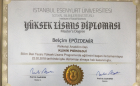Uzm. Kl. Psk. Belçim Epözdemir Psikoloji sertifikası