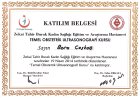 Doç. Dr. Bora Coskun Kadın Hastalıkları ve Doğum sertifikası