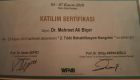 Uzm. Dr. Mehmet Ali Biçer Fiziksel Tıp ve Rehabilitasyon sertifikası