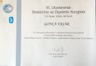 Uzm. Dyt. Gonca Yaşar Diyetisyen sertifikası