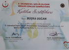 Dyt. Büşra Boyacı Diyetisyen sertifikası