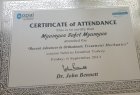 Dr. Dt. Mümin Kırcalı Diş Hekimi sertifikası