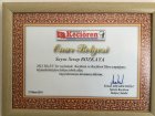 Psk. Dan. Serap Bozkaya Psikoloji sertifikası