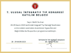 Dr. Melih Nurhan Medikal Estetik Tıp Doktoru sertifikası