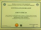 Psk. Dan. Umut Gürcan Psikoloji sertifikası