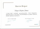 Dt. Reyhan Akman Diş Hekimi sertifikası
