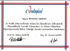 Dt. Reyhan Akman Diş Hekimi sertifikası