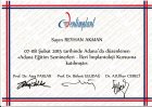 Dt. Reyhan Akman Diş Hekimi sertifikası
