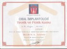 Dt. Reyhan Akman Diş Hekimi sertifikası