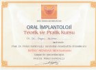 Dt. Reyhan Akman Diş Hekimi sertifikası