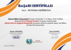 Uzm. Dr. Nurana Karimova Çocuk ve Ergen Psikiyatristi sertifikası