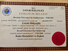 Yrd. Doç. Dr. Levent Mıhçıoğlu Kadın Hastalıkları ve Doğum sertifikası