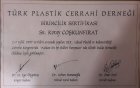 Prof. Dr. Koray Coşkunfırat Plastik Rekonstrüktif ve Estetik Cerrahi sertifikası