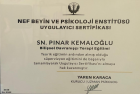 Uzm. Kl. Psk. Pınar Kemaloğlu Psikoloji sertifikası