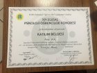 Uzm. Kl. Psk. Merve Kılıç Psikoloji sertifikası