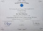 Doç. Dr. Nuri Okkabaz Genel Cerrahi sertifikası