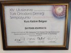 Uzm. Dt. Bayram Asarkaya Diş Hekimi sertifikası