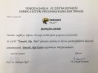 Uzm. Kl. Psk. Burçin Deniz Psikoloji sertifikası