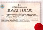 Prof. Dr. Zeynep Üstünyurt Çocuk Sağlığı ve Hastalıkları sertifikası