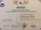 Dyt. Tolga Ten Diyetisyen sertifikası