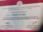 Op. Dr. Nurgül Ulusoy Kadın Hastalıkları ve Doğum sertifikası
