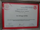 Prof. Dr. M. Özgür Sayın Diş Hekimi sertifikası