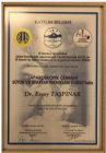 Op. Dr. Ersoy Taşpınar Genel Cerrahi sertifikası