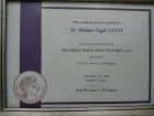 Prof. Dr. M. Özgür Sayın Diş Hekimi sertifikası