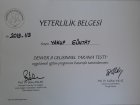 Uzm. Kl. Psk. Yakup Güntay Psikoloji sertifikası