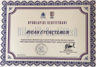 Uzm. Kl. Psk. Aycan Ötünçtemur Psikoloji sertifikası