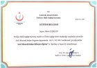 Doç. Dr. Bora Coskun Kadın Hastalıkları ve Doğum sertifikası