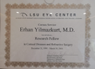 Op. Dr. Erhan Yılmazkurt Göz Hastalıkları sertifikası