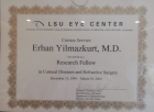 Op. Dr. Erhan Yılmazkurt Göz Hastalıkları sertifikası