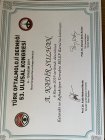 Op. Dr. Abdulkadir Sulhan Göz Hastalıkları sertifikası