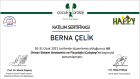 Fzt. Berna Çelik Fizyoterapi sertifikası