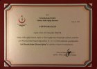 Op. Dr. İrem Güler Özgür Kadın Hastalıkları ve Doğum sertifikası