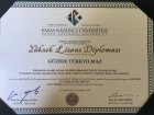 Uzm. Kl. Psk. Güzide Türkyılmaz Psikoloji sertifikası