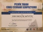 Op. Dr. Abubekir Böyük Üroloji sertifikası