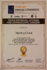 Op. Dr. İrem Güler Özgür Kadın Hastalıkları ve Doğum sertifikası