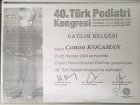 Doç. Dr. Canan Kocaman Çocuk Sağlığı ve Hastalıkları sertifikası