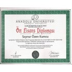 Dyt. Saynur Özen Kumcu Diyetisyen sertifikası